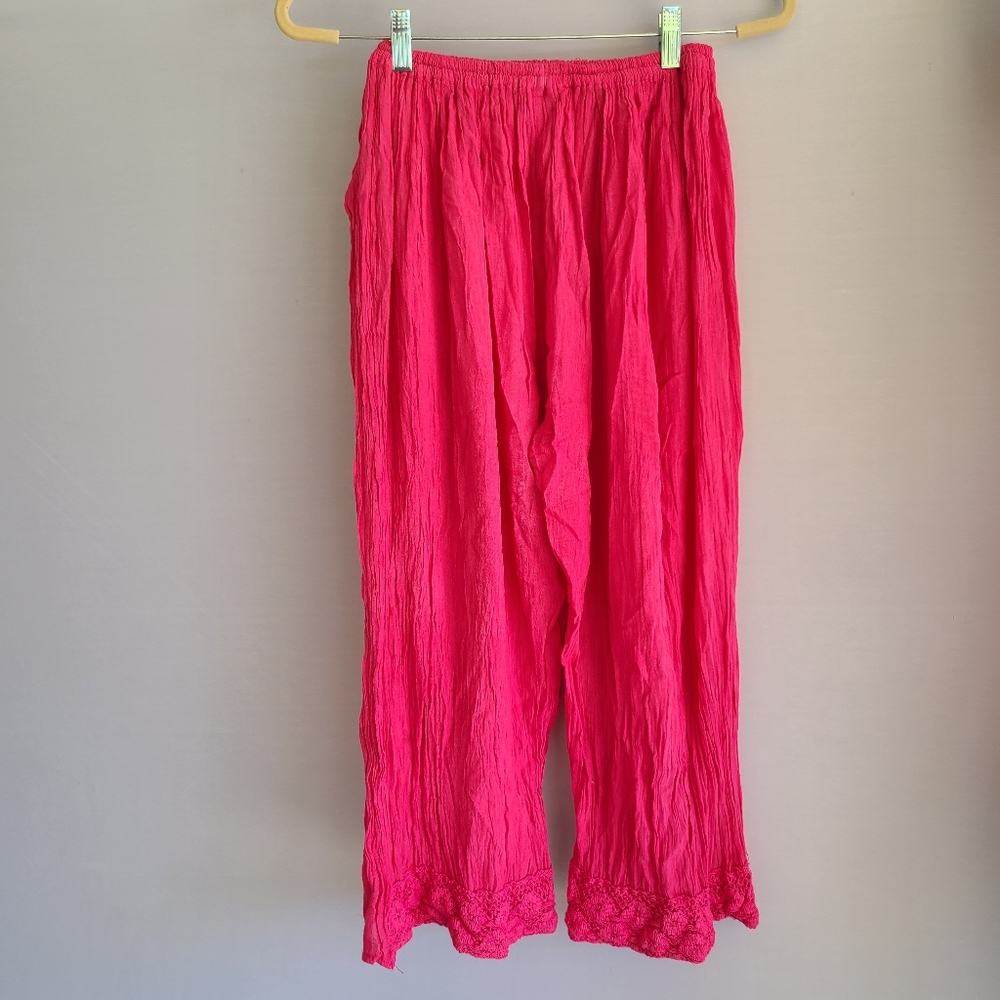 Mexican style crinkle pants